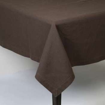 Pomax - Nappe Origine 100 coton brun foncé - 160x250 Pomax - Nappe Origine 100