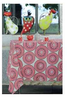 Nappe Enduite anti-tache imprimée mandala frambois