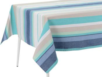 Nappe enduite à rayures bleue St Barth