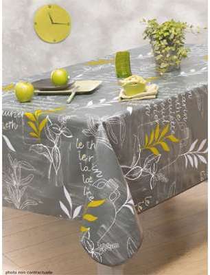 Nappe en toile cirée ronde 180 cm ROMARIN