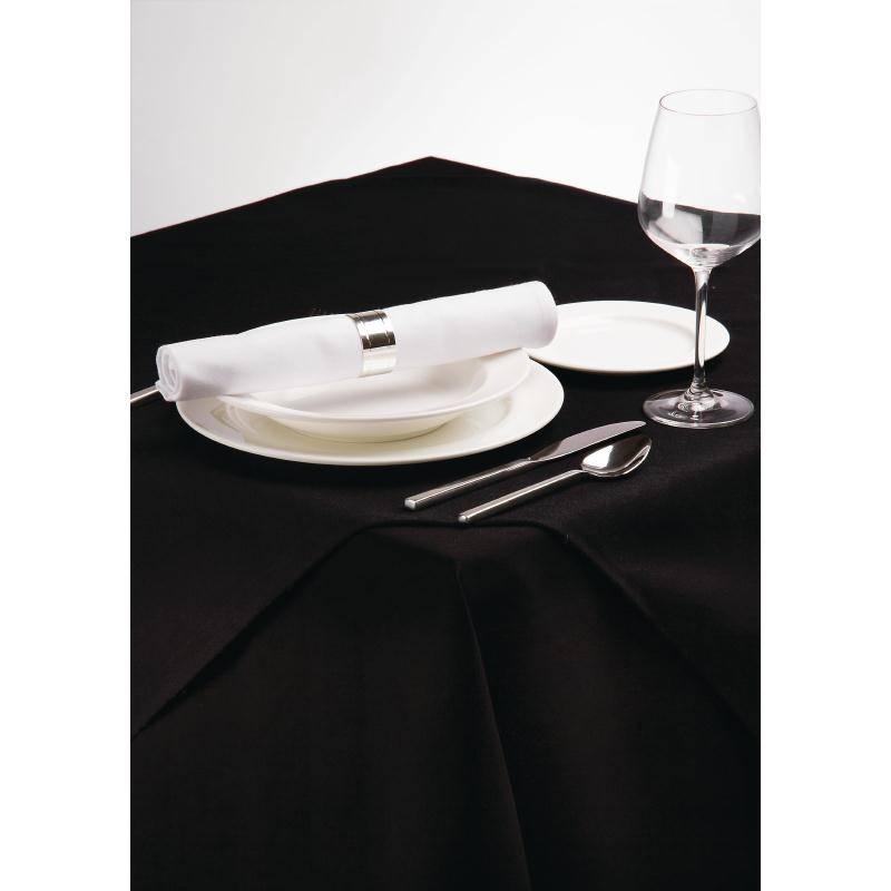 Nappe de Table Noire Polyester 900x900mm