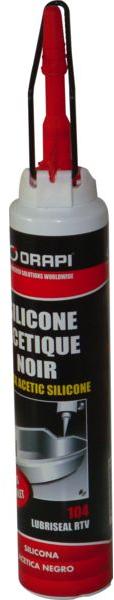 Joint silicone noir pour étanchéité 200 ml Joint silicone noir pour étanchéité