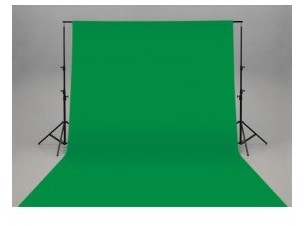 Toile de fond verte 3x6 m