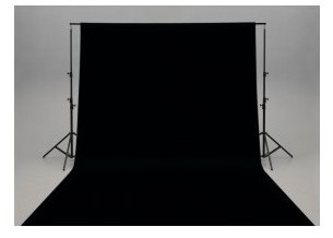 Toile de fond noire 3x6 m
