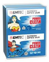 Duo lingettes Emtec Power Clean pour écrans