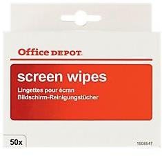Chiffons individuels pour écrans Office Depot Chiffons individuels pour