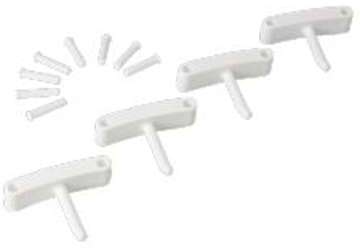 1016 - Crochets (par 4) pour supports 1017 et 1018 1016 - Crochets (par 4) pour