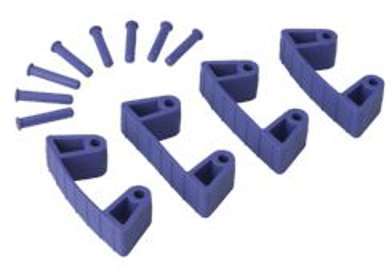 1019 - Clips caoutchouc (par 4) pour supports 1017 1019 - Clips caoutchouc (par