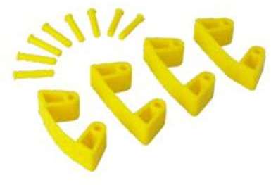 1019 - Clips caoutchouc (par 4) pour supports 1017 1019 - Clips caoutchouc (par