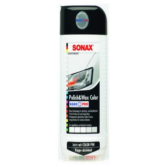 Pneu Sonax Polish et Wax Color NanoPro blanc 500 M