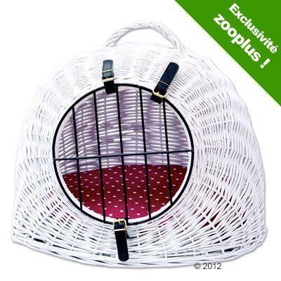 Panier de transport Aumüller, osier blanc pour cha