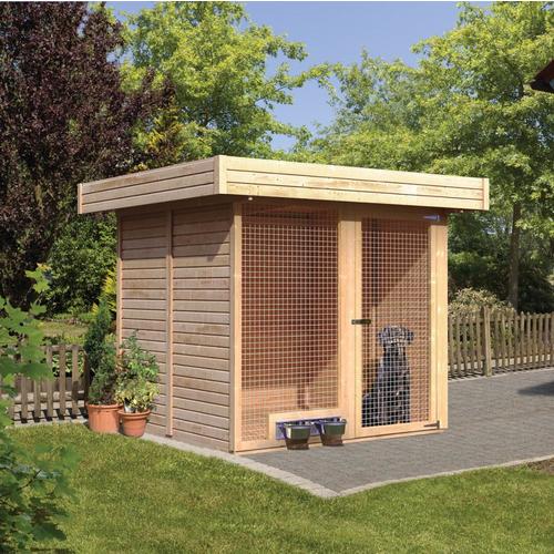 Chenil 1 en épicéa massif 19mm, 4.14m² - Woodfeeli
