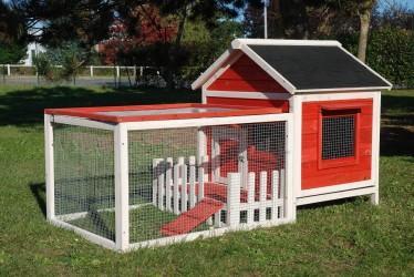 NICHE POUR CHAT(S) ou CHATON(S) BOIS COTTAGE CORAI