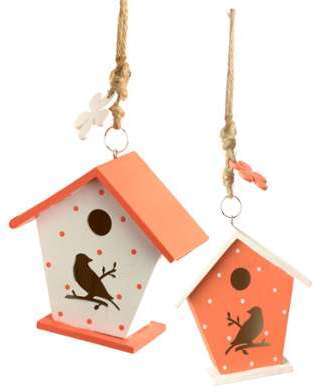 Set 2 nichoirs agrumes en bois