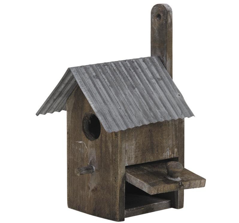 Nichoir en bois et zinc