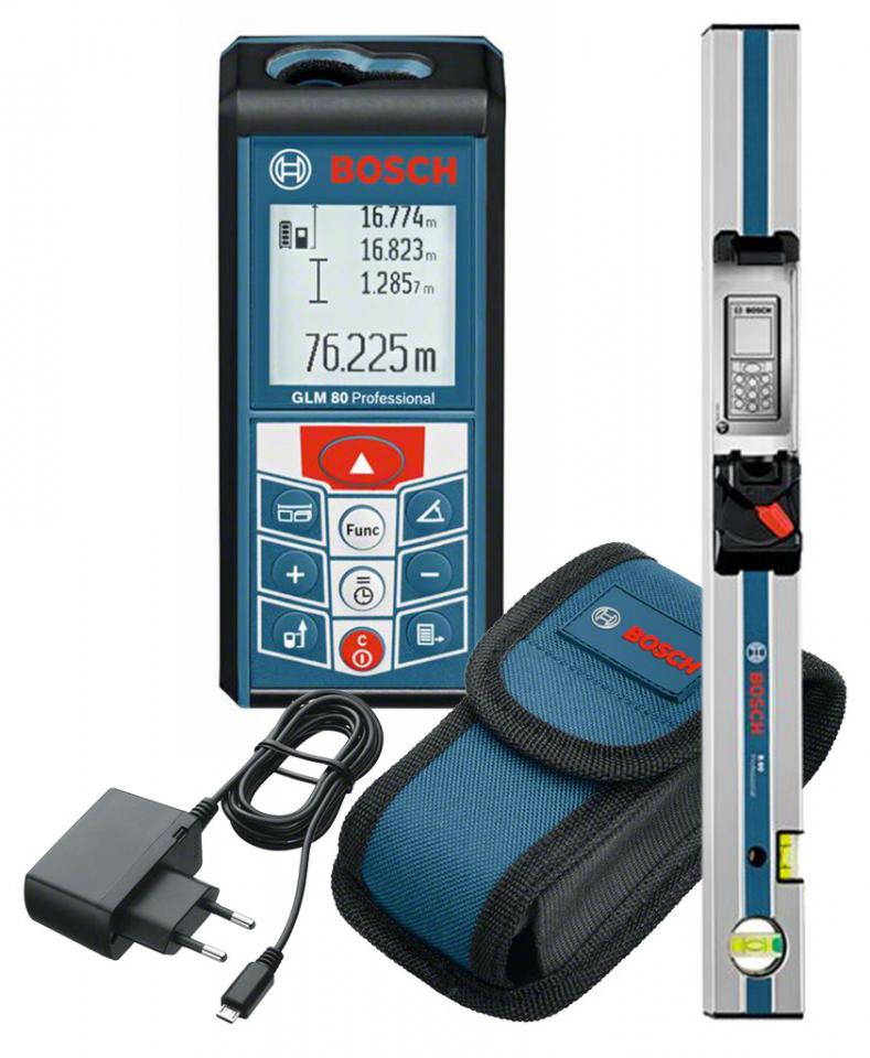 Télémètre laser de portée 80m GLM 80 BOSCH + rallo