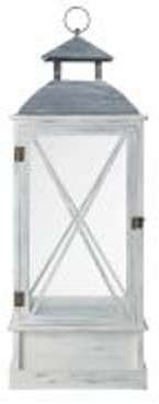 Lanterne blanche H 88 cm NEWPORT