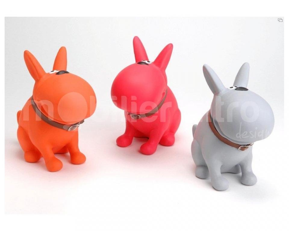 Tirelire chien Oscar orange