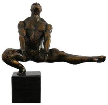 Statue design homme athlète couleur bronze - Daryl