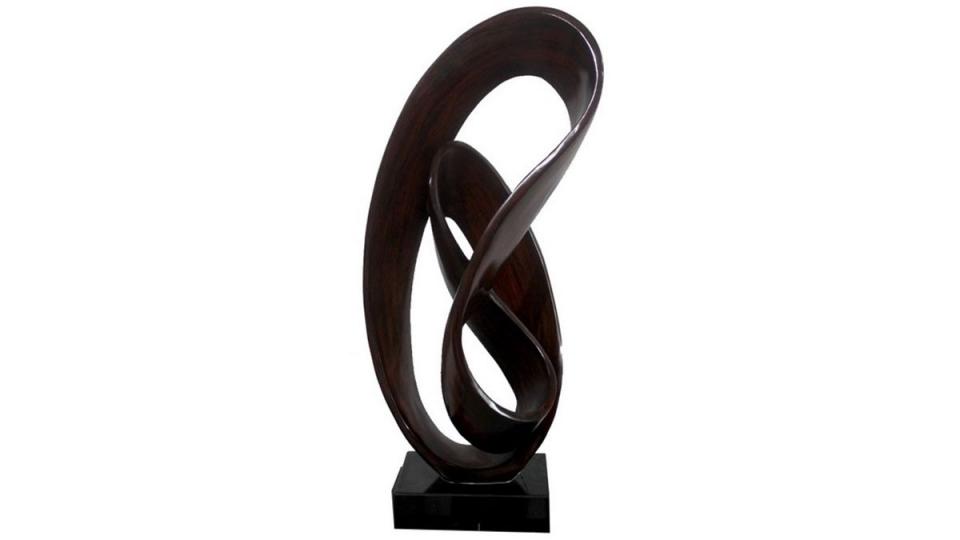 Statue design marron acajou - Carlson