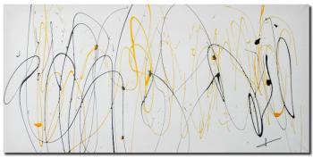 Tableau peinture design colorée multicolore 100x50 Tableau peinture design colorée