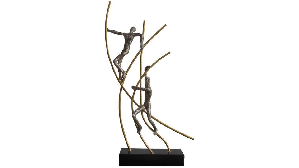 Statue design métal et résine - Climbers