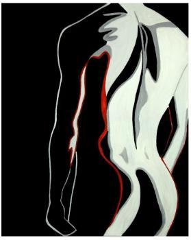 Tableau peinture design homme 60x90 cm - Jarod Tableau peinture design homme