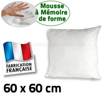 Oreiller à mémoire de forme Memofill Bleu Câlin 60