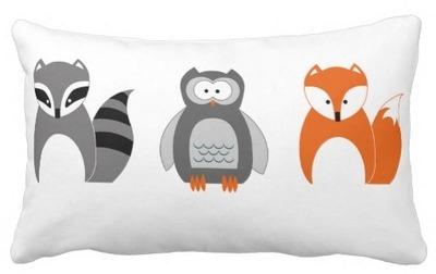 Carreau de raton laveur de hibou de Fox de bébé Co