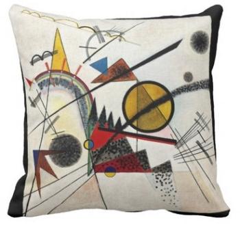 Kandinsky - dans le carré noir Coussin