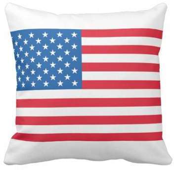 Bannière étoilée de drapeau des Etats-Unis Coussin