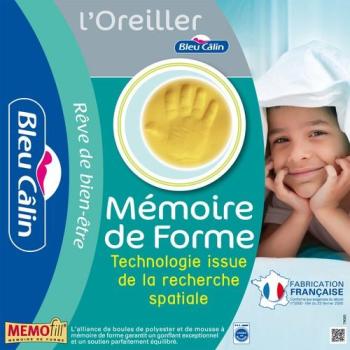 Oreiller Mémofil 60x60 par Bleu Calin
