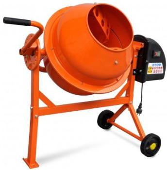 VidaXL Bétonnière électrique en acier orange 63 L