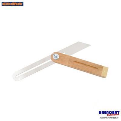 Fausse équerre dite Sauterelle bois 300 mm EDMA pa