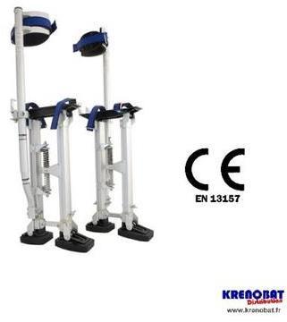 Echasses aluminium double pied 38 à 58 cm