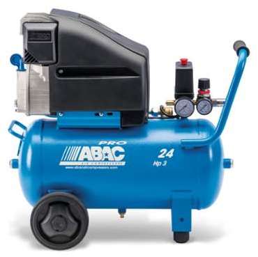 ABAC - Compresseur à piston lubrifié 24L 10bar 3CV