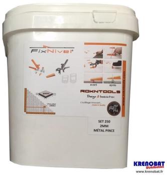 Set Complet croisillon autonivelant FIXNIVEL 250 pcs Set Complet croisillon autonivelant
