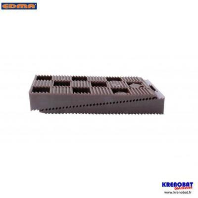 Sachet de 16 cales crantées marrons 90 x 45 x 15 m