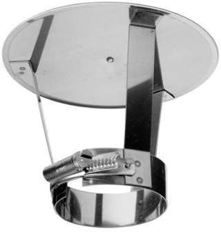 Chapeau de cheminée pare pluie inox DN 120 - JEREM