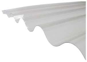 Plaque polycarbonate ondulée translucide (GO 177 51- Plaque polycarbonate ondulée