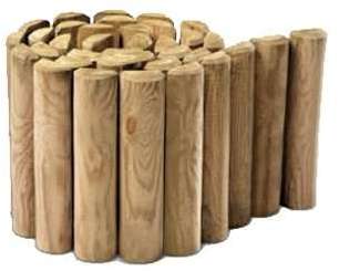 Bordure en pin traité classe 4 à dérouler H40cm -