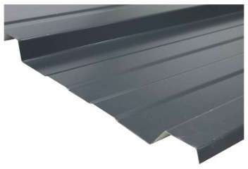 Bac acier galvanisé laqué 900/25 / L: 2.5m / l: 90