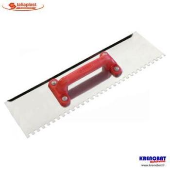 Platoir à maroufler inox dents carrées (8x8) 48 x