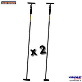Lot de 2 : Etai 3ème main GEANT 210 - 390 cm EDMA
