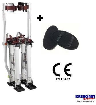 Echasses de plaquiste aluminium 38 à 58 cm Echasses de plaquiste aluminium