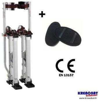 Echasses de plaquiste aluminium 45 à 76 cm Echasses de plaquiste aluminium