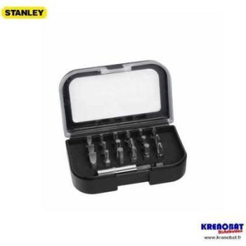 Coffret de 18 embouts 1 4 25 mm porte embouts STANLEY Coffret de 18 embouts 1 4