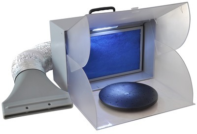 VidaXL Cabine de pulvérisation avec LED pour aérog