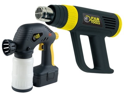 Lot de pistolet peinture sans fil SG 300 et décape