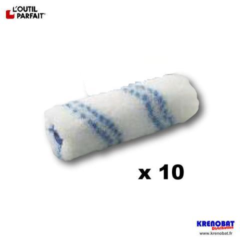 10 mini-rouleaux texturés courts 110 mm LOUTIL PA